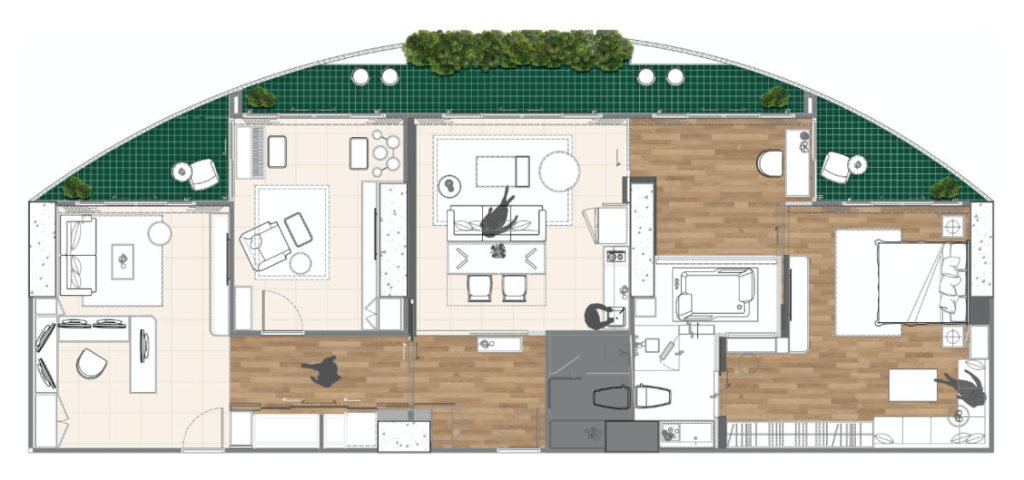 Timeless Penthouse Layout After